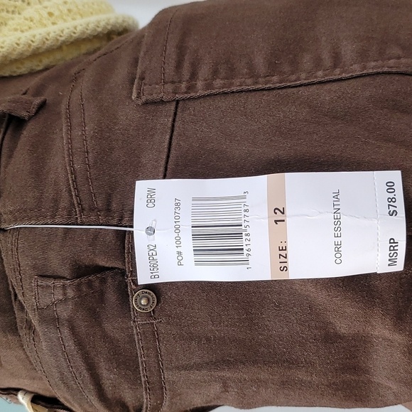 Demovracy Women's Brown Patriot Ab Solution Straight Leg Jeans - Picture 5 of 16